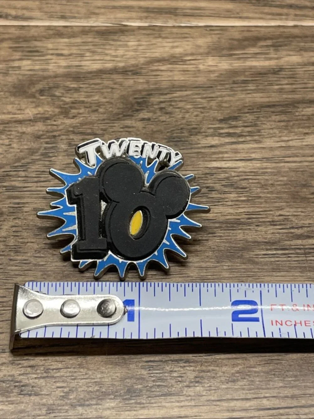 Disney Pin 2010 3D Logo with Mickey Ears KG JD
